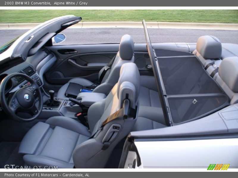 Alpine White / Grey 2003 BMW M3 Convertible