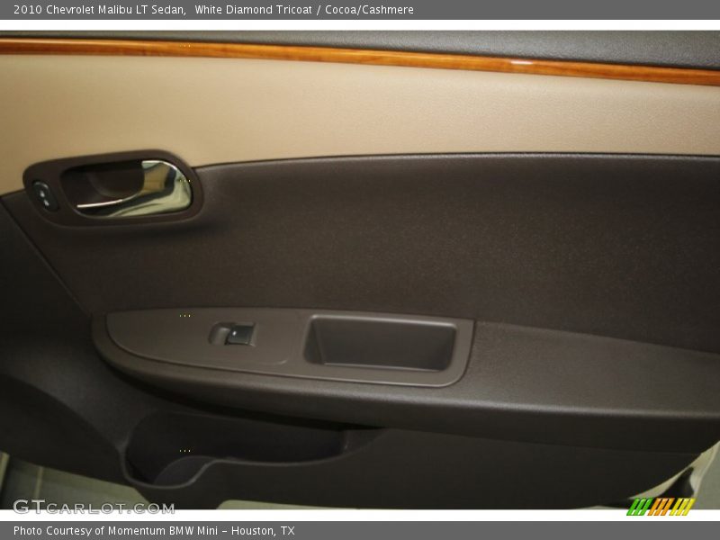 White Diamond Tricoat / Cocoa/Cashmere 2010 Chevrolet Malibu LT Sedan