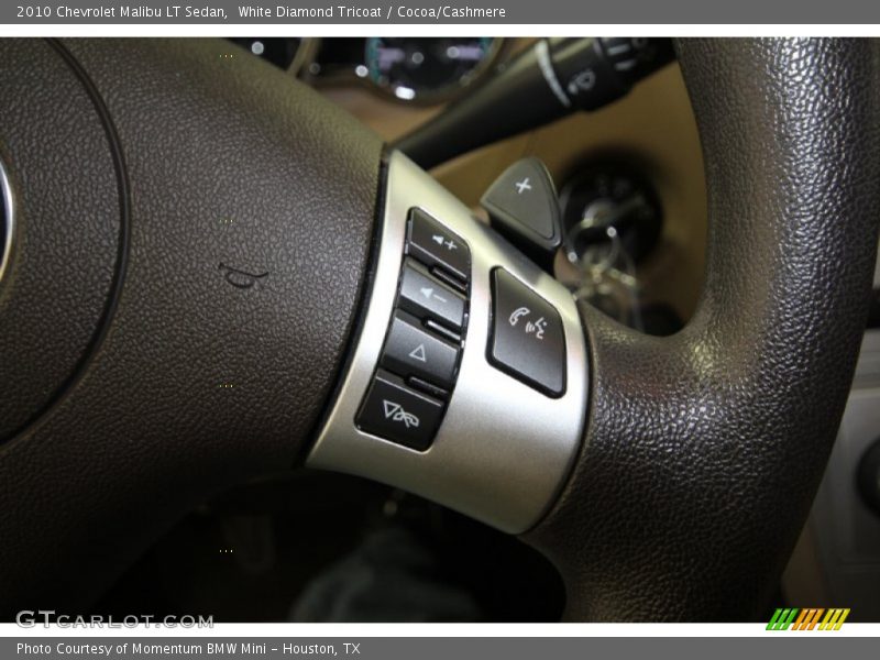 White Diamond Tricoat / Cocoa/Cashmere 2010 Chevrolet Malibu LT Sedan
