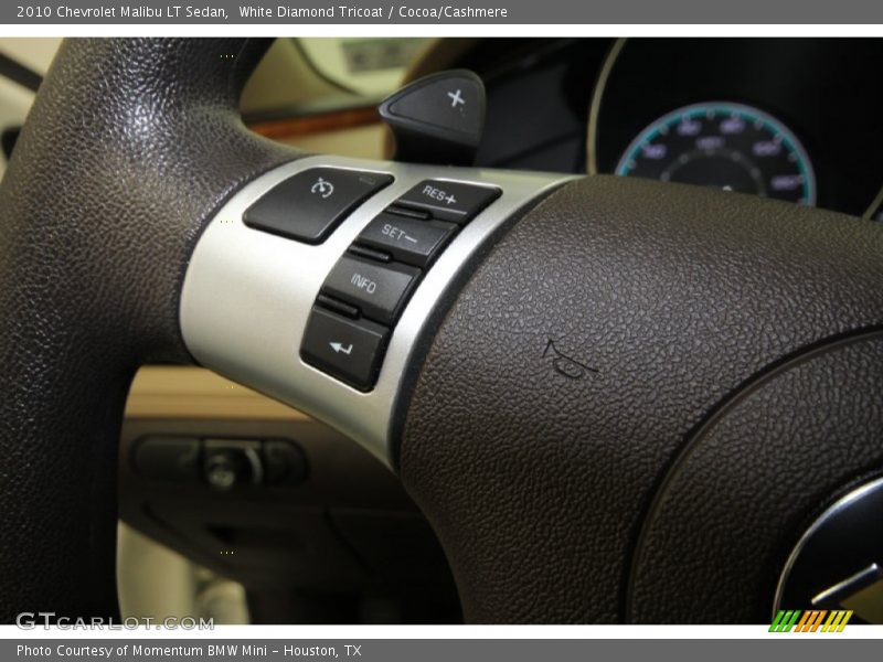 White Diamond Tricoat / Cocoa/Cashmere 2010 Chevrolet Malibu LT Sedan