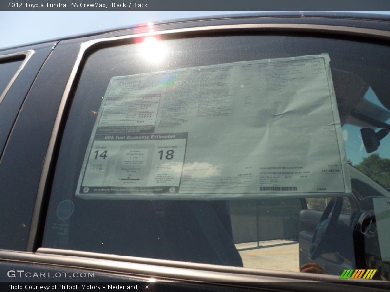 Black / Black 2012 Toyota Tundra TSS CrewMax
