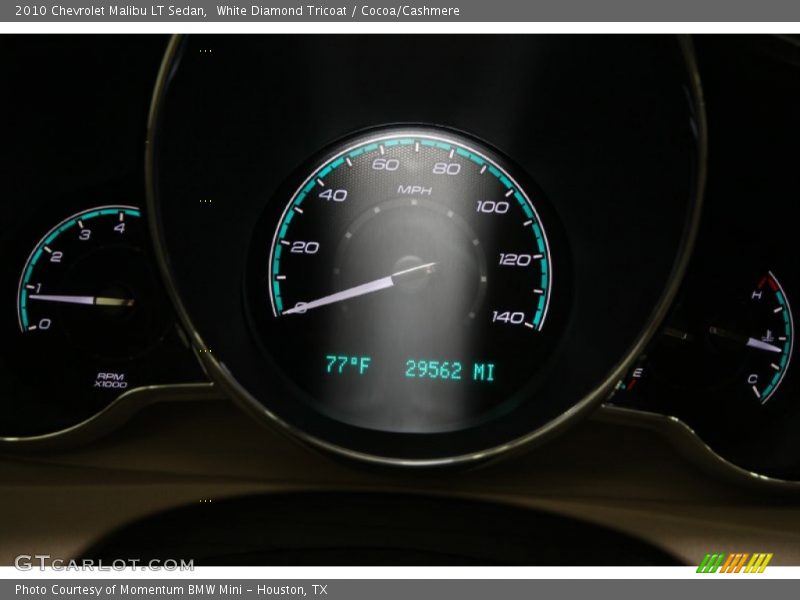 White Diamond Tricoat / Cocoa/Cashmere 2010 Chevrolet Malibu LT Sedan