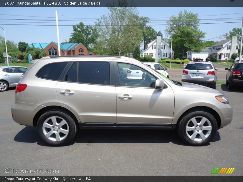 Golden Beige / Beige 2007 Hyundai Santa Fe SE 4WD