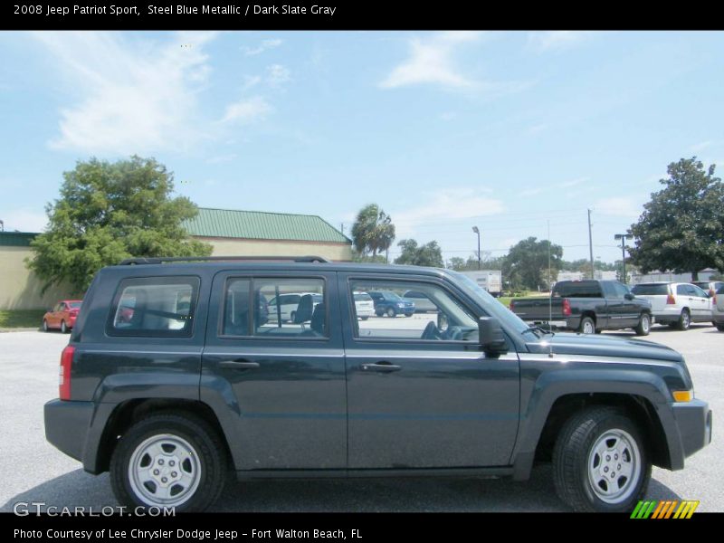 Steel Blue Metallic / Dark Slate Gray 2008 Jeep Patriot Sport