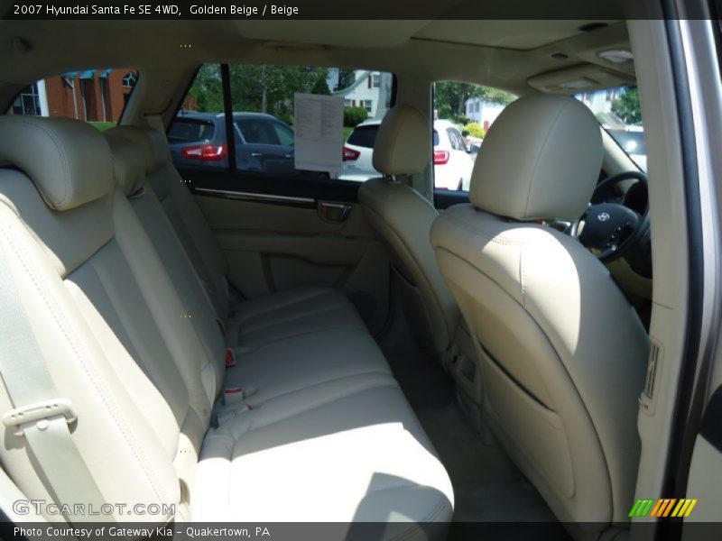 Golden Beige / Beige 2007 Hyundai Santa Fe SE 4WD