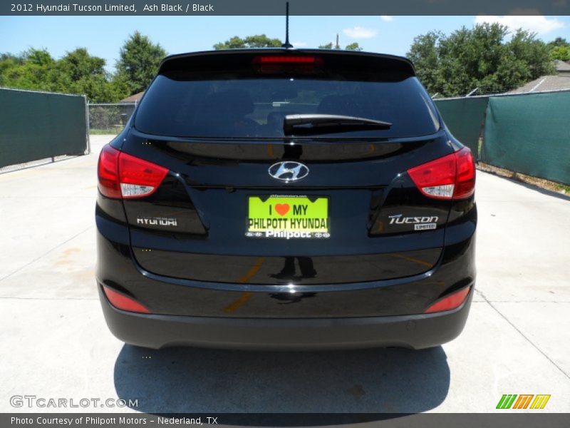 Ash Black / Black 2012 Hyundai Tucson Limited