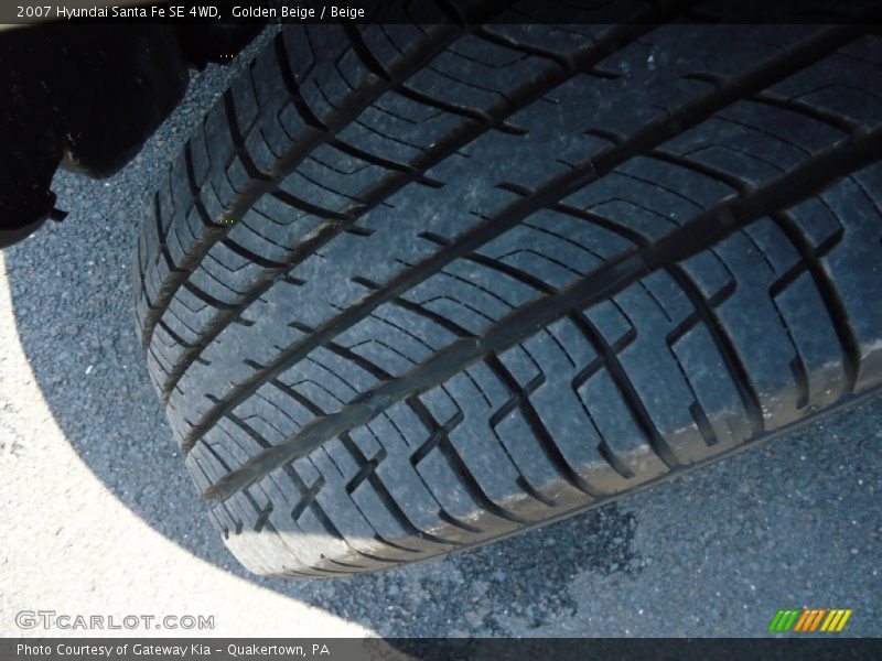Golden Beige / Beige 2007 Hyundai Santa Fe SE 4WD
