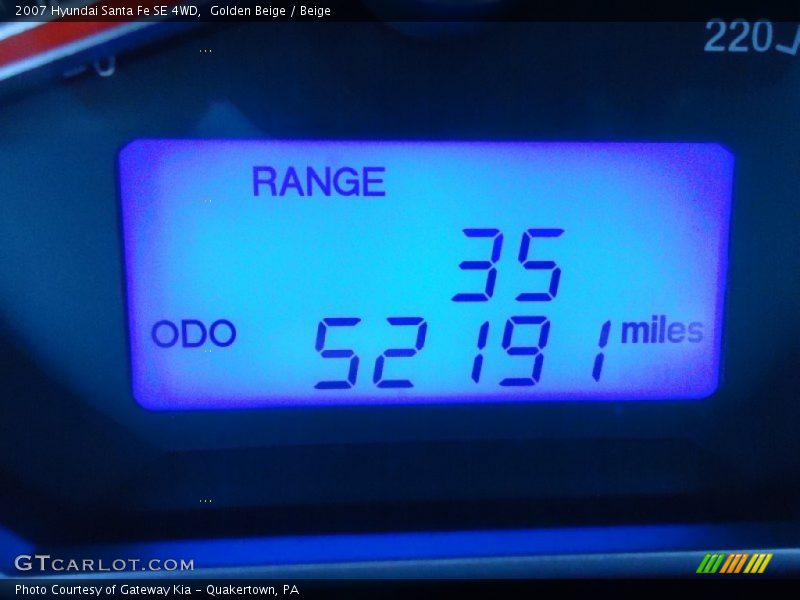 Golden Beige / Beige 2007 Hyundai Santa Fe SE 4WD