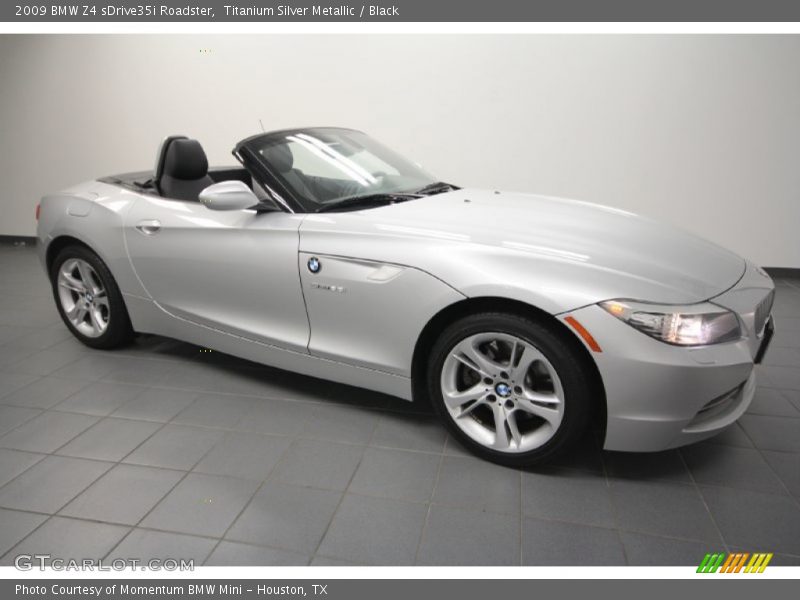 Titanium Silver Metallic / Black 2009 BMW Z4 sDrive35i Roadster