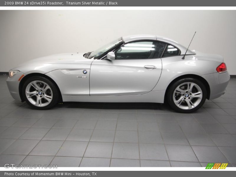Titanium Silver Metallic / Black 2009 BMW Z4 sDrive35i Roadster