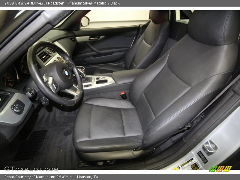 Titanium Silver Metallic / Black 2009 BMW Z4 sDrive35i Roadster