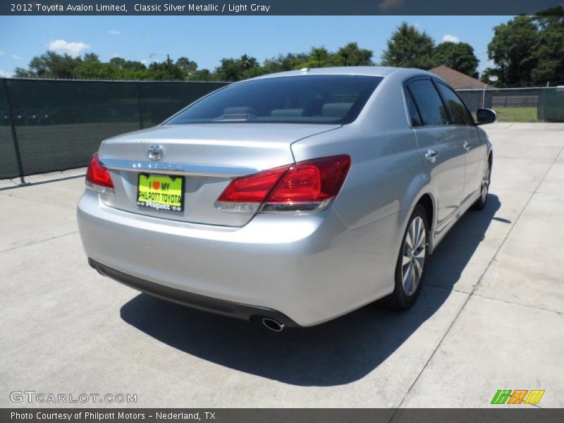 Classic Silver Metallic / Light Gray 2012 Toyota Avalon Limited