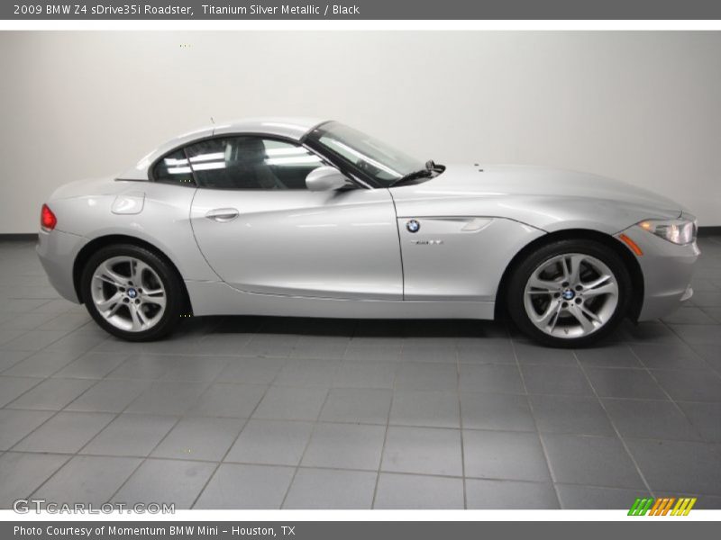 Titanium Silver Metallic / Black 2009 BMW Z4 sDrive35i Roadster