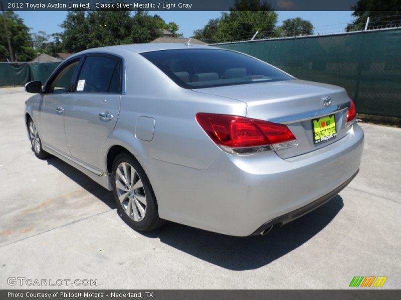 Classic Silver Metallic / Light Gray 2012 Toyota Avalon Limited