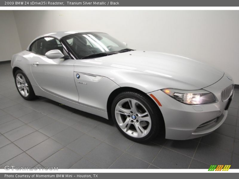 Titanium Silver Metallic / Black 2009 BMW Z4 sDrive35i Roadster