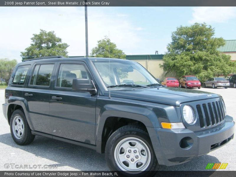 Steel Blue Metallic / Dark Slate Gray 2008 Jeep Patriot Sport