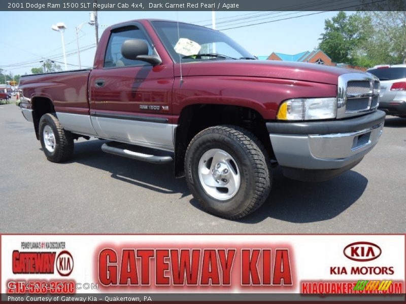 Dark Garnet Red Pearl / Agate 2001 Dodge Ram 1500 SLT Regular Cab 4x4