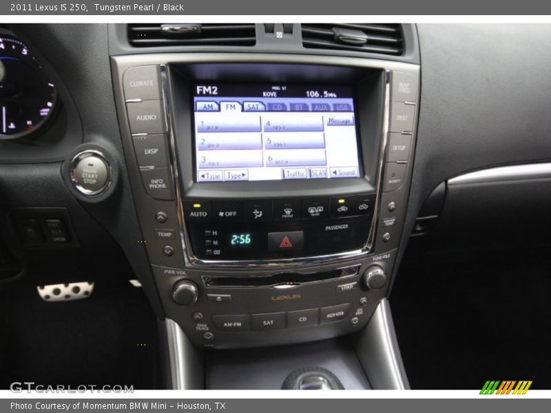 Tungsten Pearl / Black 2011 Lexus IS 250