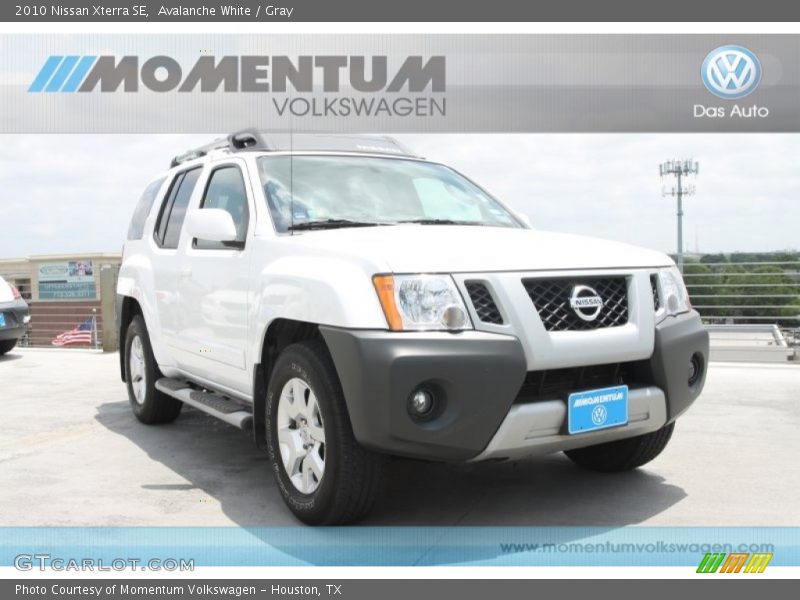 Avalanche White / Gray 2010 Nissan Xterra SE