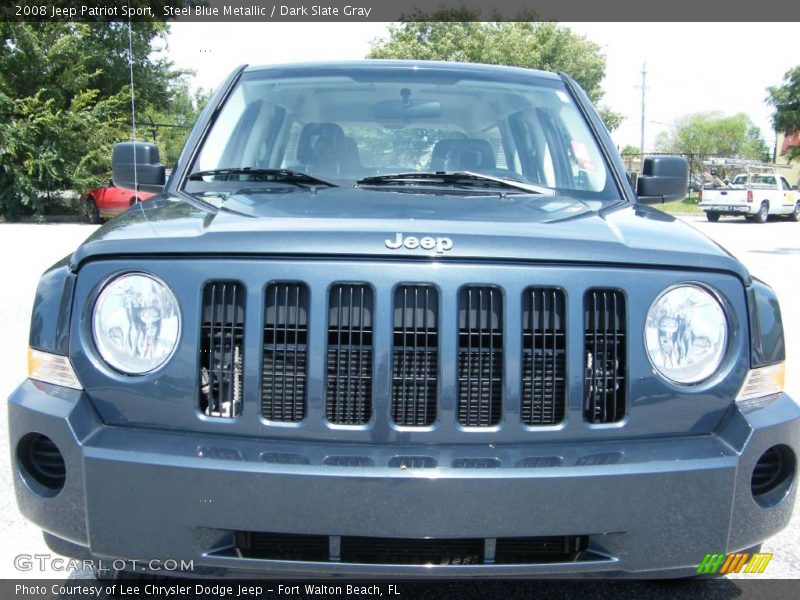 Steel Blue Metallic / Dark Slate Gray 2008 Jeep Patriot Sport