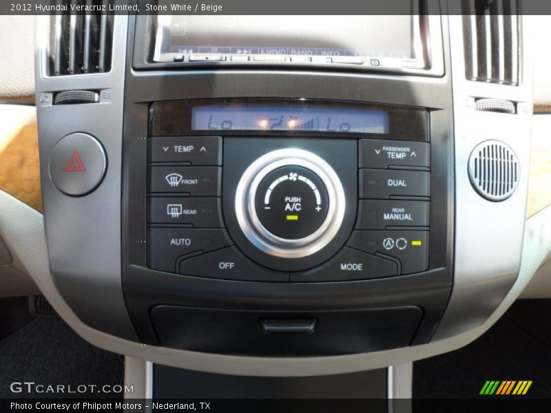 Stone White / Beige 2012 Hyundai Veracruz Limited
