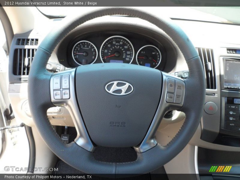Stone White / Beige 2012 Hyundai Veracruz Limited