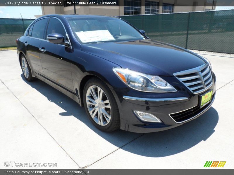 Twilight Blue Pearl / Cashmere 2012 Hyundai Genesis 3.8 Sedan