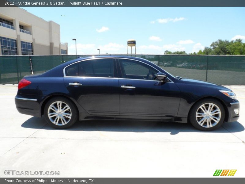 Twilight Blue Pearl / Cashmere 2012 Hyundai Genesis 3.8 Sedan