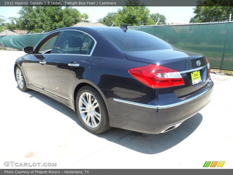 Twilight Blue Pearl / Cashmere 2012 Hyundai Genesis 3.8 Sedan
