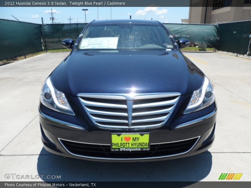 Twilight Blue Pearl / Cashmere 2012 Hyundai Genesis 3.8 Sedan