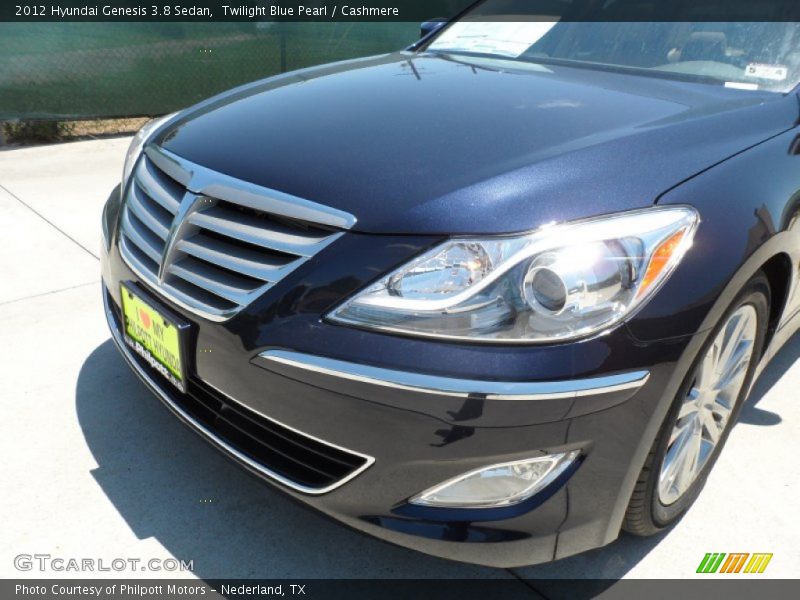 Twilight Blue Pearl / Cashmere 2012 Hyundai Genesis 3.8 Sedan