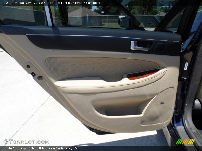 Twilight Blue Pearl / Cashmere 2012 Hyundai Genesis 3.8 Sedan