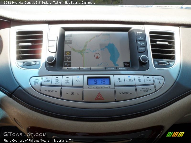 Twilight Blue Pearl / Cashmere 2012 Hyundai Genesis 3.8 Sedan