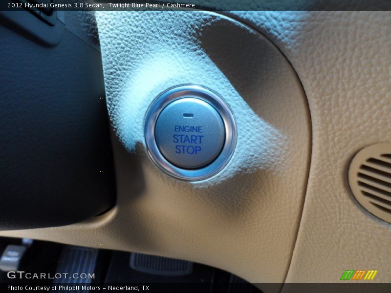 Twilight Blue Pearl / Cashmere 2012 Hyundai Genesis 3.8 Sedan