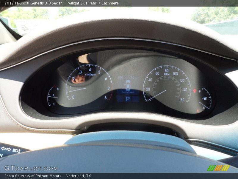 Twilight Blue Pearl / Cashmere 2012 Hyundai Genesis 3.8 Sedan