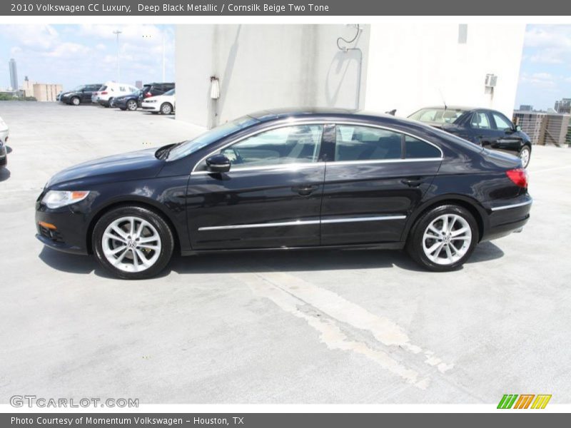 Deep Black Metallic / Cornsilk Beige Two Tone 2010 Volkswagen CC Luxury