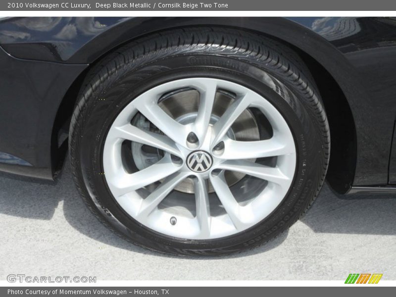 Deep Black Metallic / Cornsilk Beige Two Tone 2010 Volkswagen CC Luxury