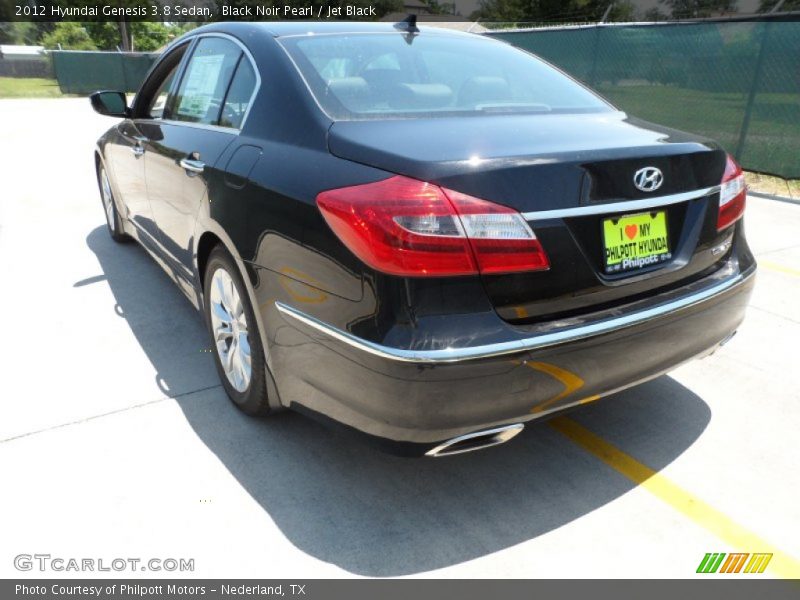 Black Noir Pearl / Jet Black 2012 Hyundai Genesis 3.8 Sedan