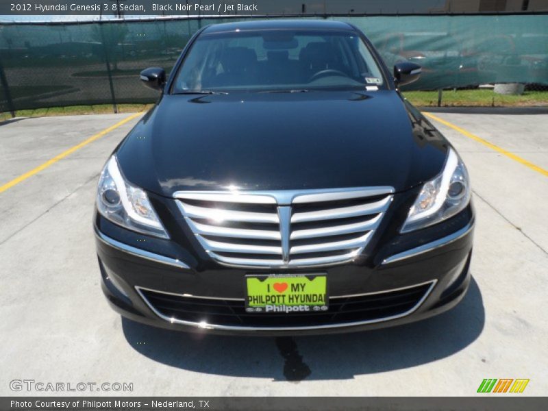 Black Noir Pearl / Jet Black 2012 Hyundai Genesis 3.8 Sedan