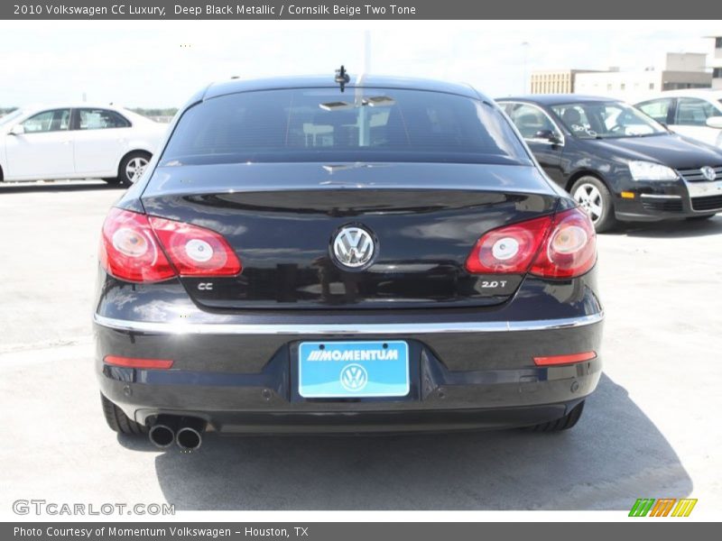 Deep Black Metallic / Cornsilk Beige Two Tone 2010 Volkswagen CC Luxury