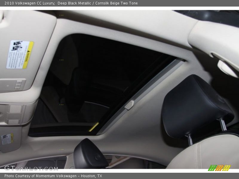 Deep Black Metallic / Cornsilk Beige Two Tone 2010 Volkswagen CC Luxury