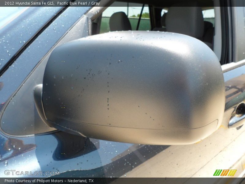 Pacific Blue Pearl / Gray 2012 Hyundai Santa Fe GLS