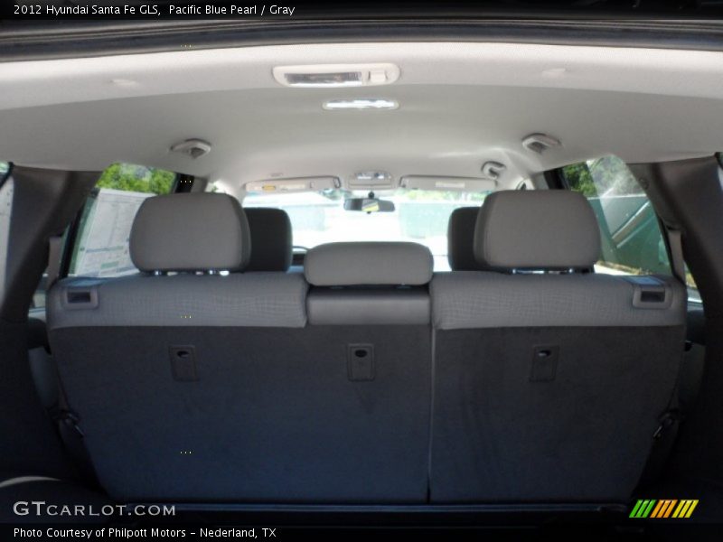 Pacific Blue Pearl / Gray 2012 Hyundai Santa Fe GLS