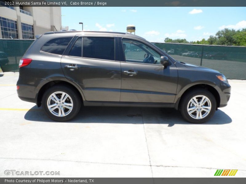Cabo Bronze / Beige 2012 Hyundai Santa Fe Limited V6
