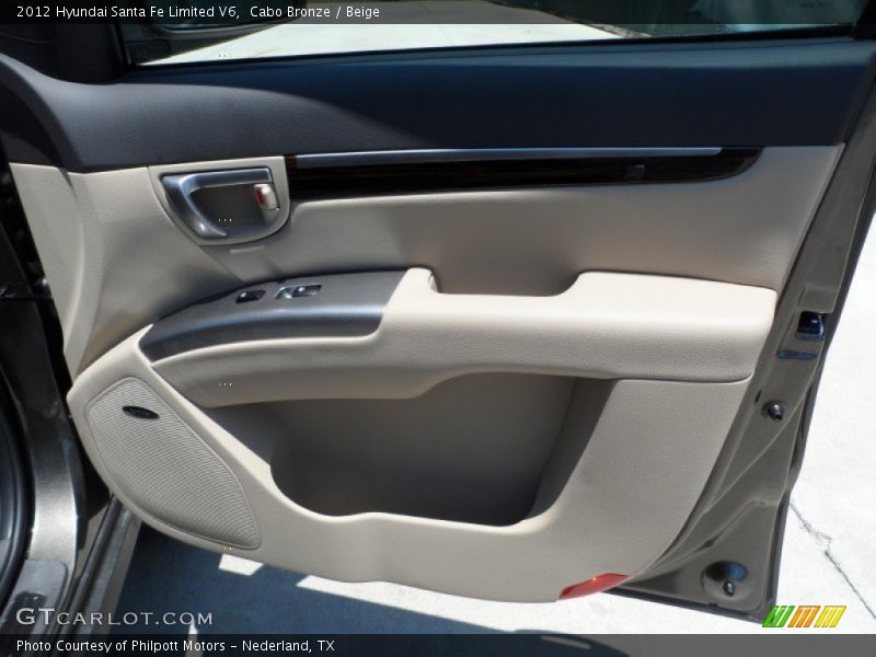 Cabo Bronze / Beige 2012 Hyundai Santa Fe Limited V6