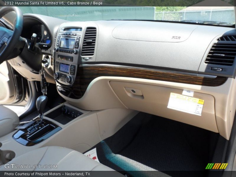 Cabo Bronze / Beige 2012 Hyundai Santa Fe Limited V6