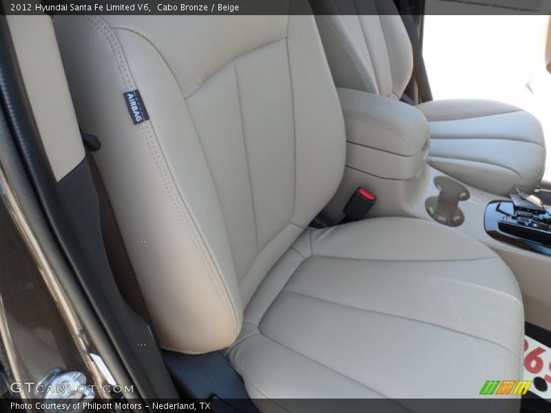 Cabo Bronze / Beige 2012 Hyundai Santa Fe Limited V6