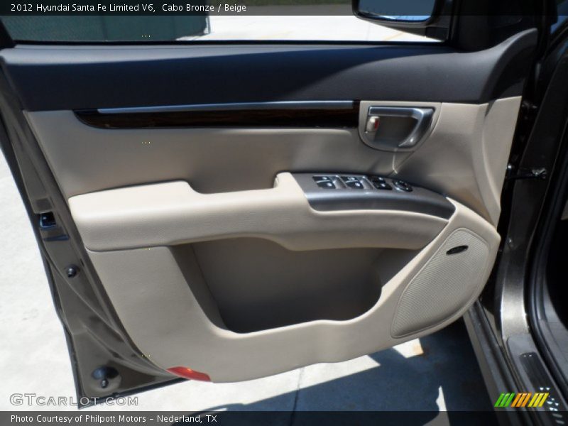 Cabo Bronze / Beige 2012 Hyundai Santa Fe Limited V6