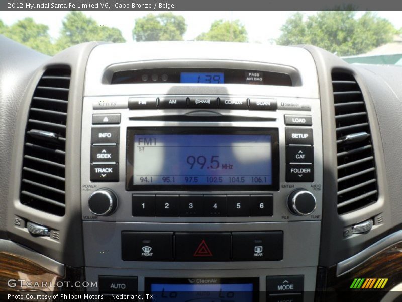 Cabo Bronze / Beige 2012 Hyundai Santa Fe Limited V6