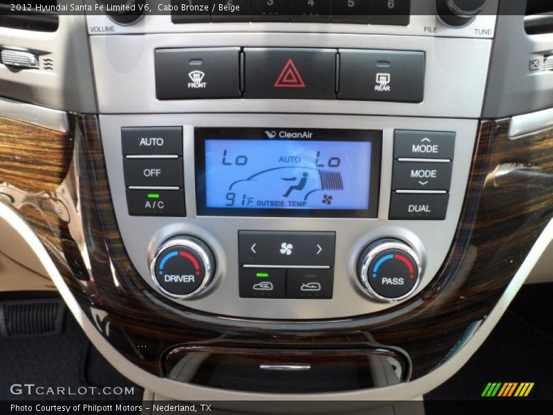 Cabo Bronze / Beige 2012 Hyundai Santa Fe Limited V6